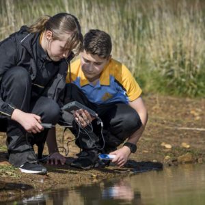 Students engaging in Outdoors Biology & Ecology at Staughton Vale