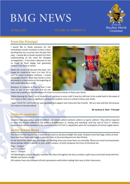 BMG News Edition 15/2020